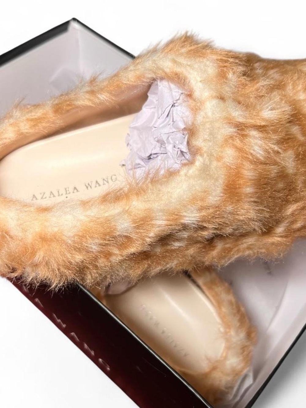 Women's Faux Fur Slide - Camel